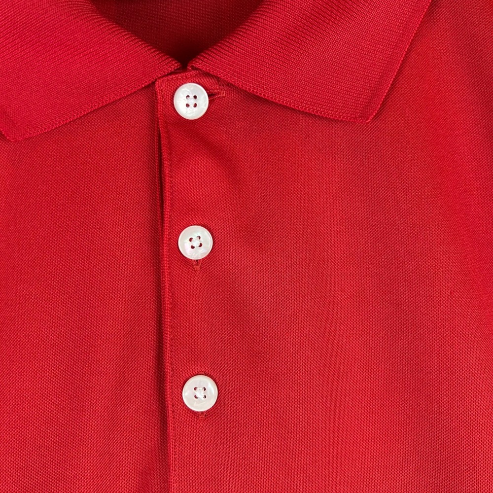 Nike Golf Dri-FIT Men's Red Polo Shirt Short Sleeve Performance XL - Picture 8 of 10